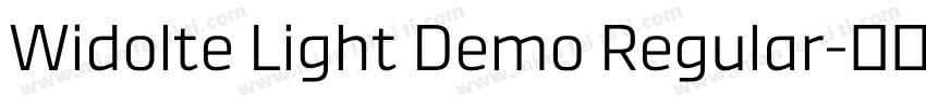 Widolte Light Demo Regular字体转换